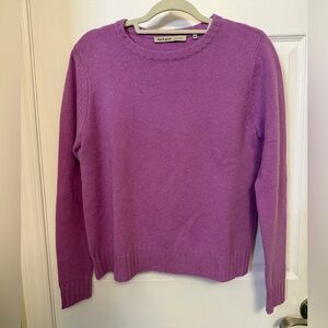 Black Goat Fuchsia Cashmere Crew Neck Sweater Size M